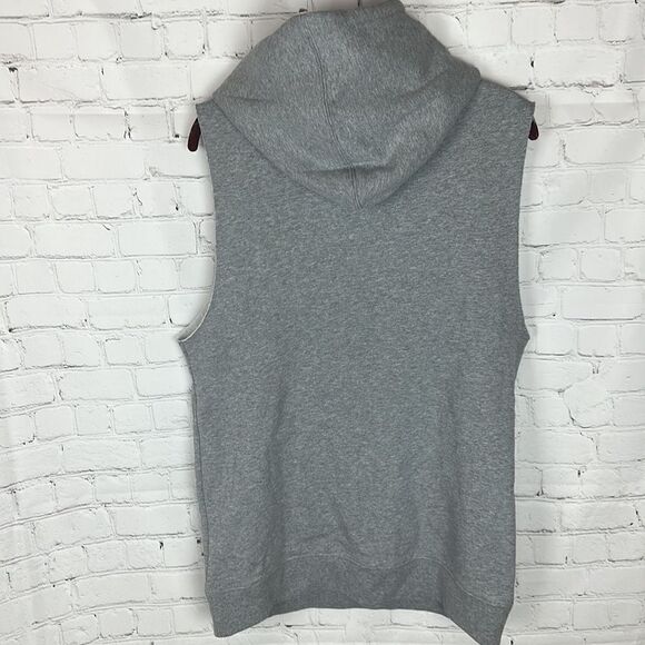 Live Fit Cut Off Hoodie Gray Size Small - Picture 5 of 5